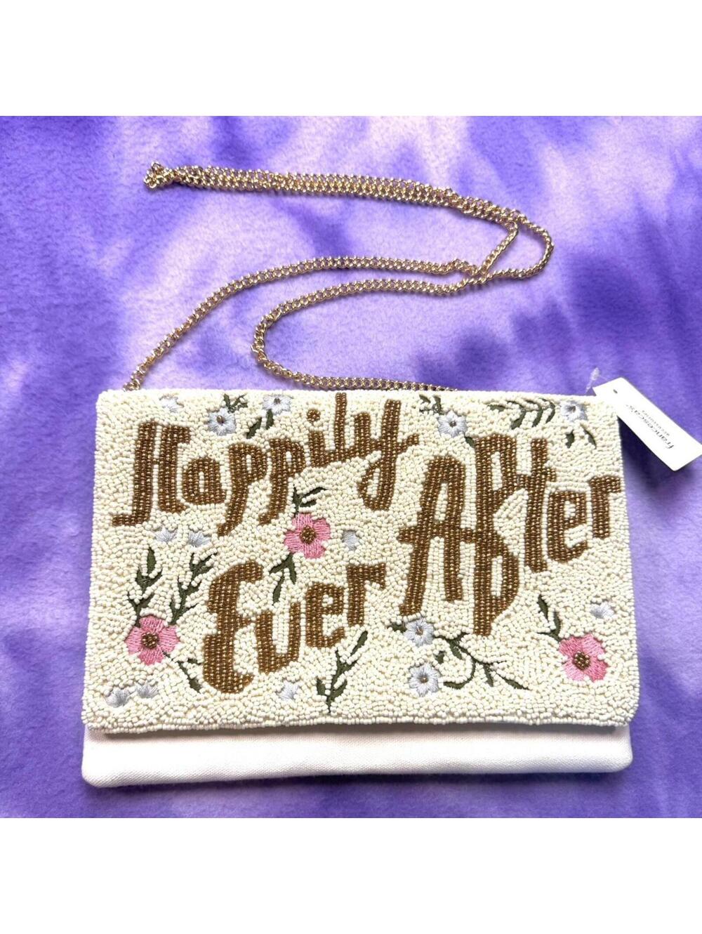 Francescas happily ever after wedding  beaded crossbody / clutch